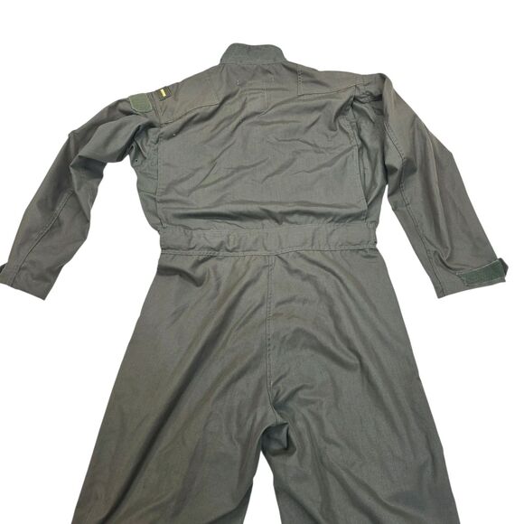 90's MILITARY FLYER'S SUMMER COVERALLS FLIGHT SUIT SIZE 44L Fire Resistant - Picture 9 of 16